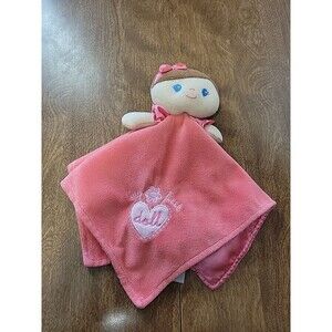 Baby Starters My First Doll Security Blanket Lovey Coral Pink Heart‎